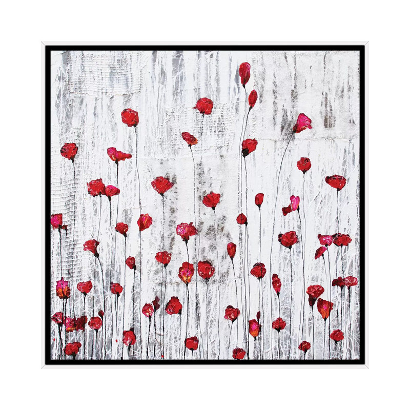 Battiti Di Cuore by Donatella Marraoni - Print on Canvas, 93.98 cm H x 93.98 cm W, White Framed