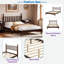 Lit plateforme en bois avec tête de lit en forme de gourde-4079731