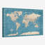 Bouton-poussoir du monde - bleu-106312043