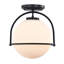 Luminaire suspendu sphérique unique à 1 lumière