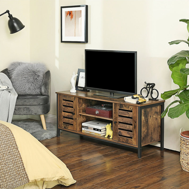 Unfinished TV Stand Fireplace for TVs up to 55" with Fireplace Included