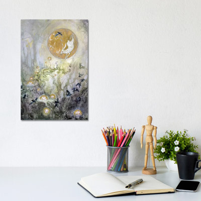 Moongazing 1 Piece Wrapped Canvas Wall Art
