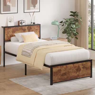 Amby Metal Storage Bed