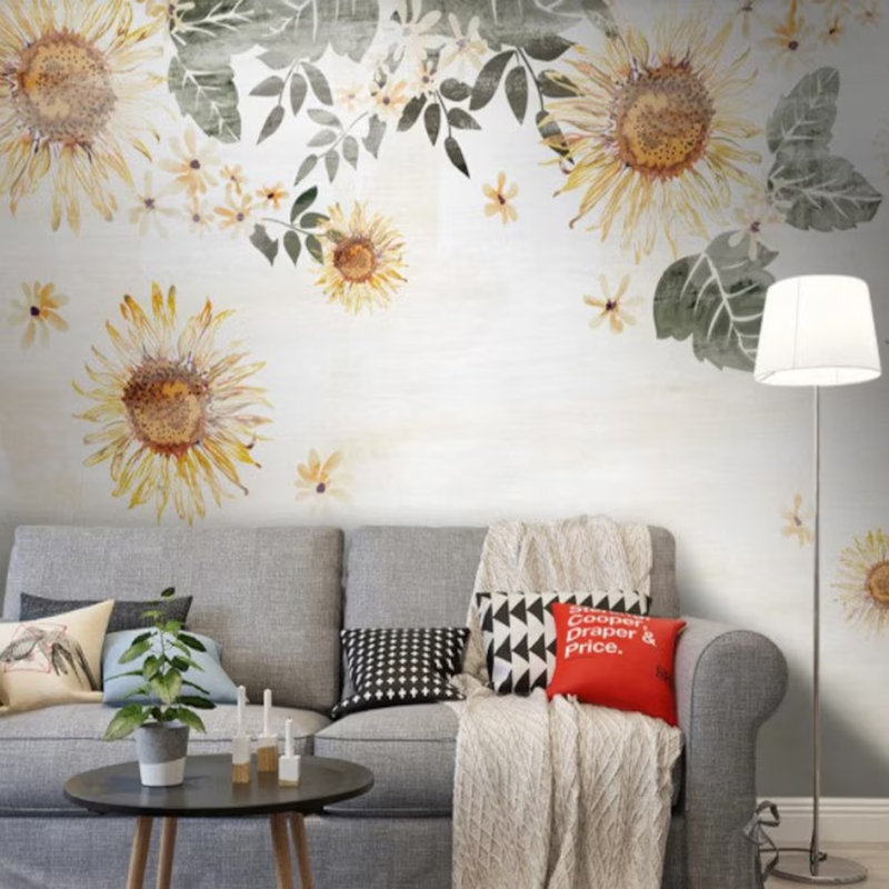 Golden Sunflower Breeze, 96" L  X 108" W
