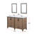 Ziva 60 in W x 22 in D Double Bath Vanity, White Top and 22 in Mirrors-113113411-50522646