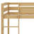 Wood Low Loft Bed With Ladder