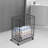 Large-Size Metal Laundry Basket Cart