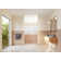 Stellar 46.25 in. W x 78 in. H Fully Frameless 3 Panel Inline Glass Hinged Shower Enclosure