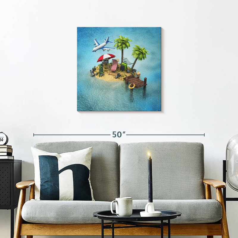 Gillard Vacation Island, 24" H x 24" W
