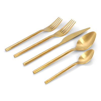 Latitude Run® Stainless Steel Flatware Set - Service for 4