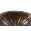 Évier en cuivre martelé 19 "ovale Sunburst