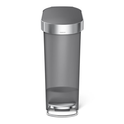 Simplehuman 10.6 Gallon Slim Kitchen Step Trash Can with Liner Rim