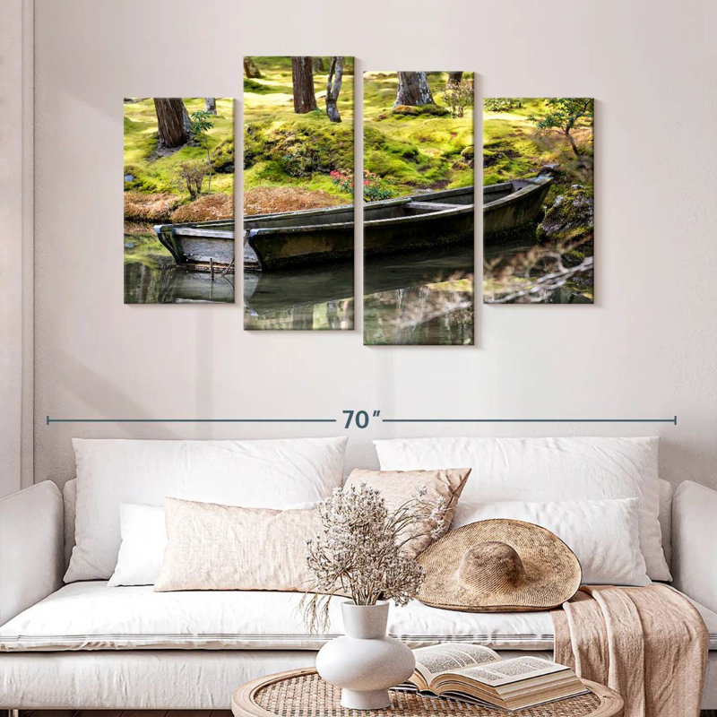 Mehar Old Japanese Boat, 32" H x 52" W