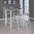  Tolbert Rectangular 47-inch Glass Top Pub Bar Table Chrome