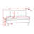 Parkes 50" Armless Settee-173049426