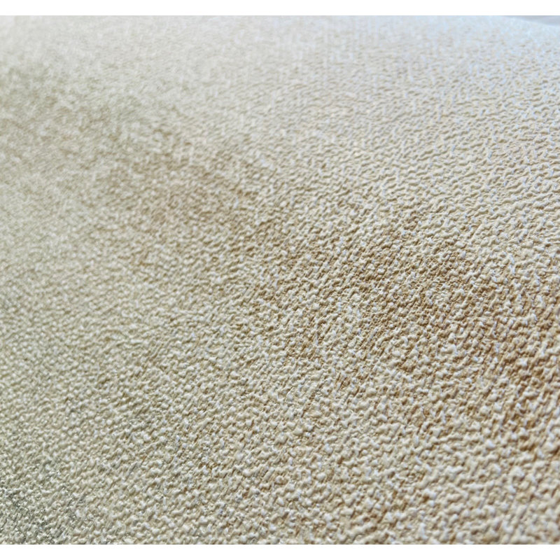 Papier peint tissé à rayures brun clair, Tanné