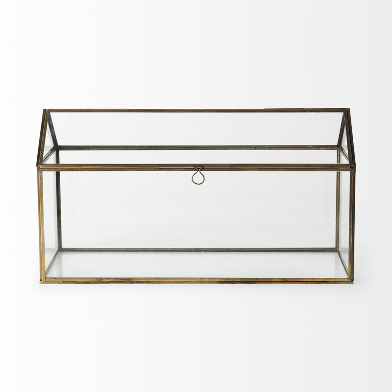 Terrarium en métal et verre