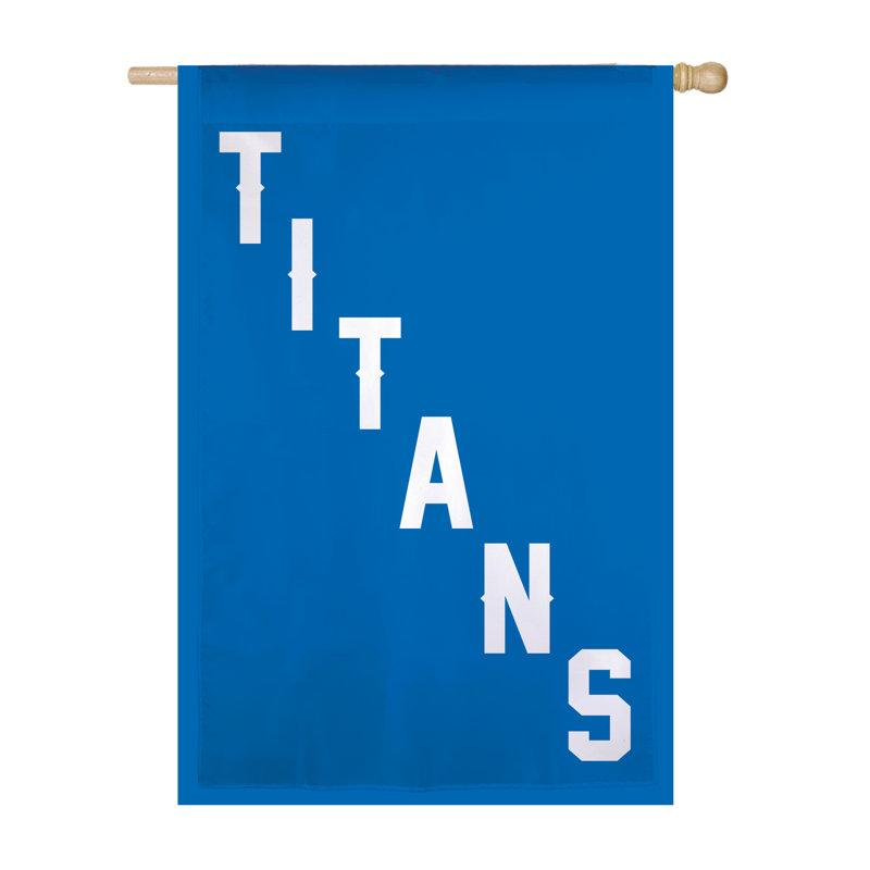 Drapeau de jardin en polyester 44 po x 29 po Titans