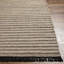 Tapis brun uni en polyester tissé à plat à la main Crumrine-444829387