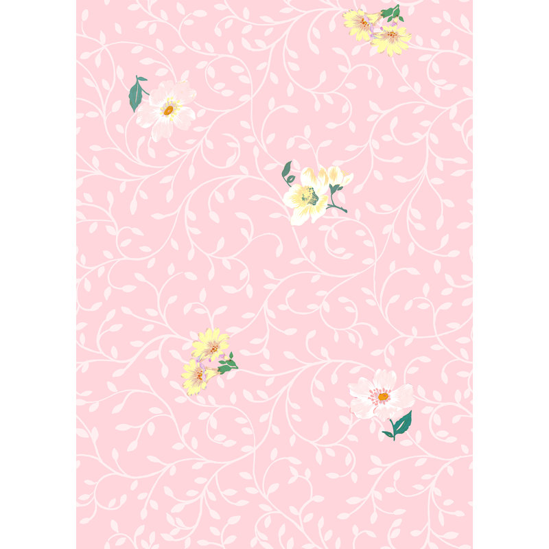 Yuki Osada Floral Wallpaper Roll by Soicher Marin Studio, Pink