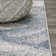 Ciasia Abstract Two-Tone Modern Blue/Cream Rug