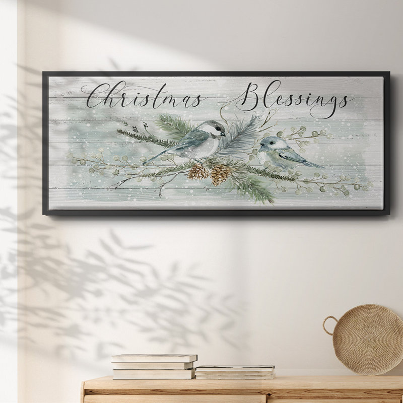 Christmas Blessings - Toile encadrée, H 20 po x l 50 po