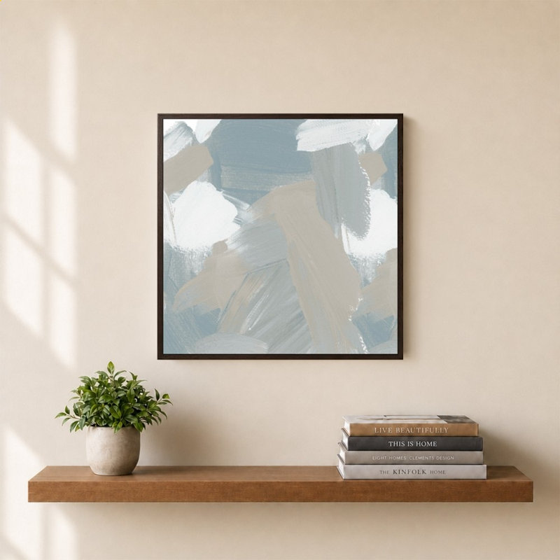 «Miami Abstract Gray I» par Lucille Price - Impression sur toile