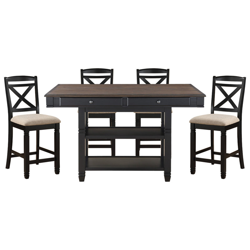 Transitional Dining Chairs Set