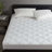 Overfilled Deep Pocket White Mattress Pad For Enhanced Comfort And Cool Sleep-28613971