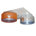 Silver and orange