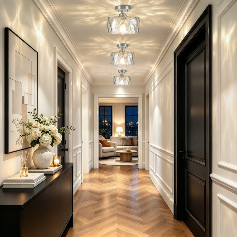 Luminaire suspendu pour îlot de cuisine 1 lumière Modern, abat-jour en verre martelé de 9,05 W, lumière réglable à hauteur réglable E26 pour la salle à manger, la chambre à coucher et le vestibule