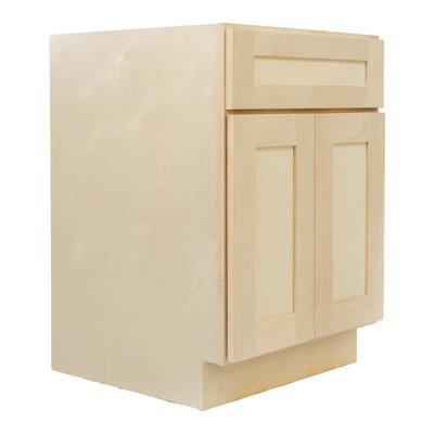 Design House Brookings Kitchen Base Cabinet, 24", Unfinished Birch