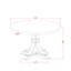 Ensemble de table de salle à manger 7 pièces avec 6 chaises Parson en polyester gris foncé, dossier capitonné et une table de salle à manger au fini noir sablé.-2020117202-2026187517
