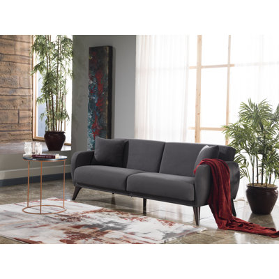 Lelana Twin 78.75 Polyester Tufted Sofa