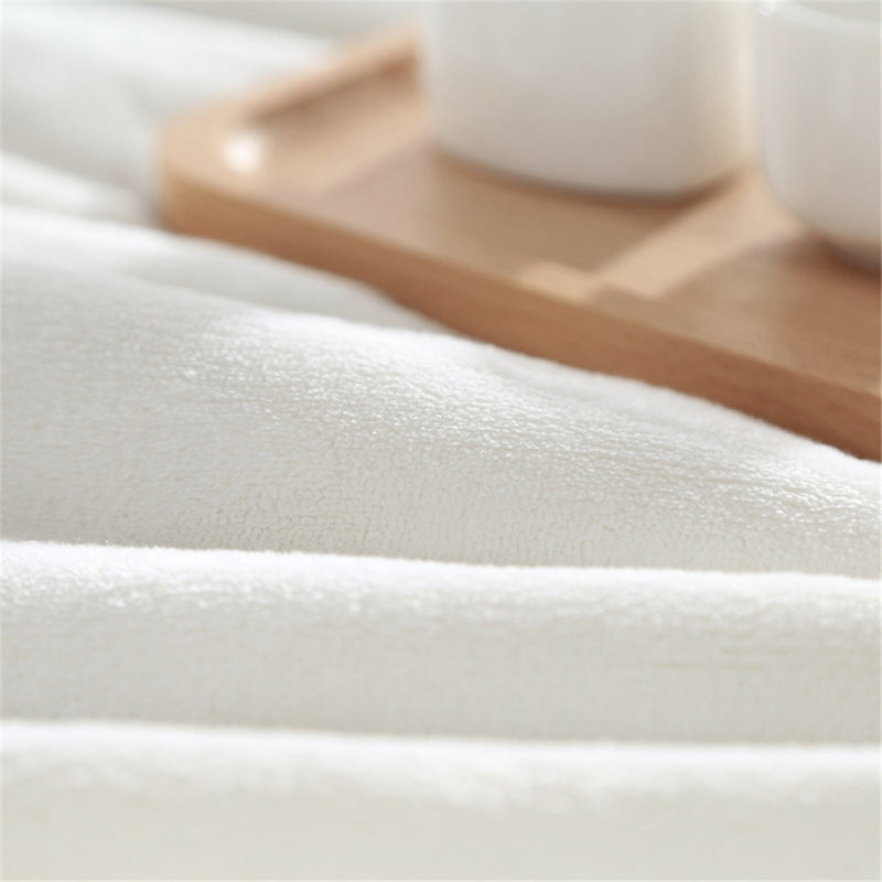 Cozy Flannel Throw Blanket 50x60 - Lightweight Breathable For Couch Bed Nursery
