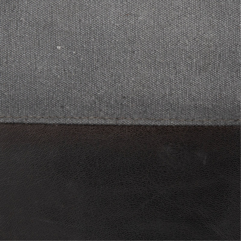 Toile en cuir et toile, Gris