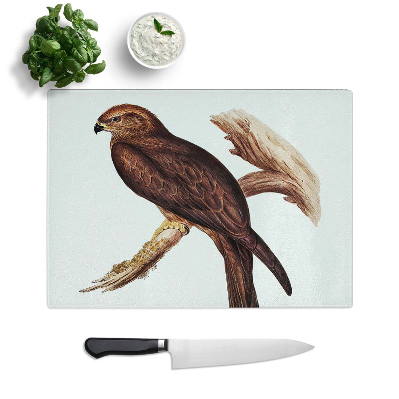 Tempered Glass Allied Kite Chopping Board, 28.5 cm W x 20 cm L