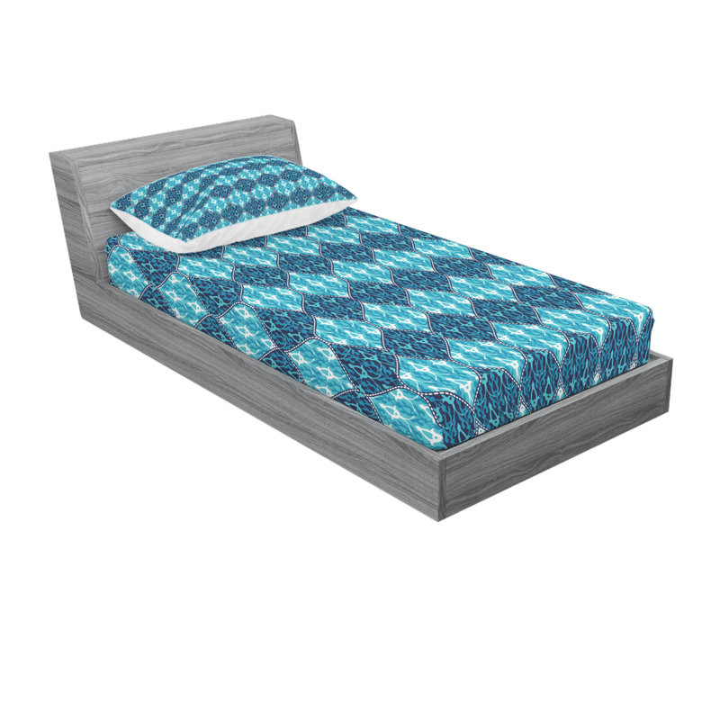 Microfiber Geometric Sheet Set