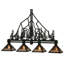 Luminaire suspendu linéaire pour îlot de cuisine 4 lumières Tall Pines
