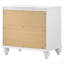 Table de chevet 2 tiroirs blanche