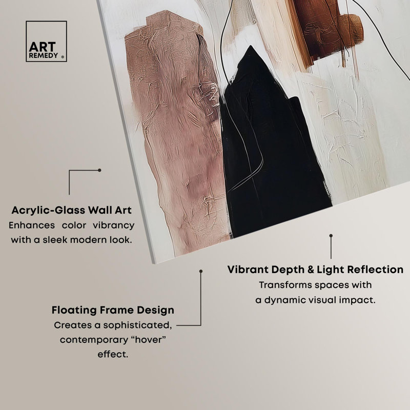 Impression sur toile Smooth Brush II Boho Decor par Art Remedy, H 45 po x l 30 po