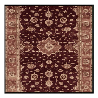 Tapis brun lavable à la machine