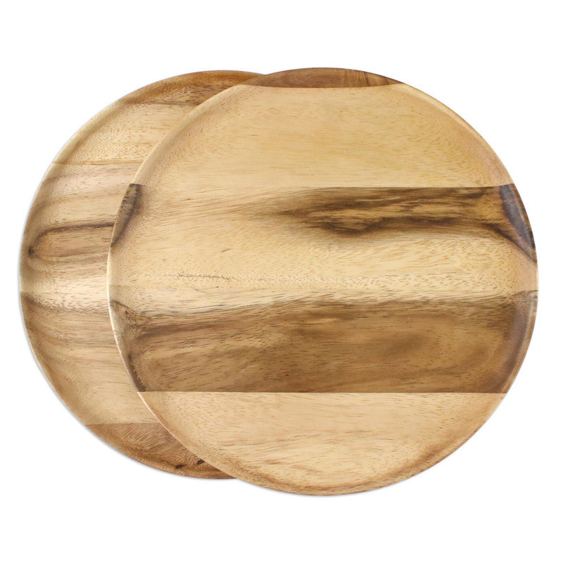 Grandes assiettes en bois Norfork