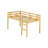 Rubber Wooden Twin Loft Bed With , Platform Of 13 Strengthened Slats, Low - Height Design For Better Stability And , Abundant Storage In Room, Classic Interior Style Wood Build, Ample Space Storage,-1635891040