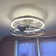 Shiey 20'' Small Enclosed Caged Ceiling Fan with Light and Remote, Low Profile Bladeless Ceiling Fan Light Fixture 6 Speed, 3 Reversible ABS Blades and Quiet Motor, Flush Mount for Indoor/Covered Outdoor