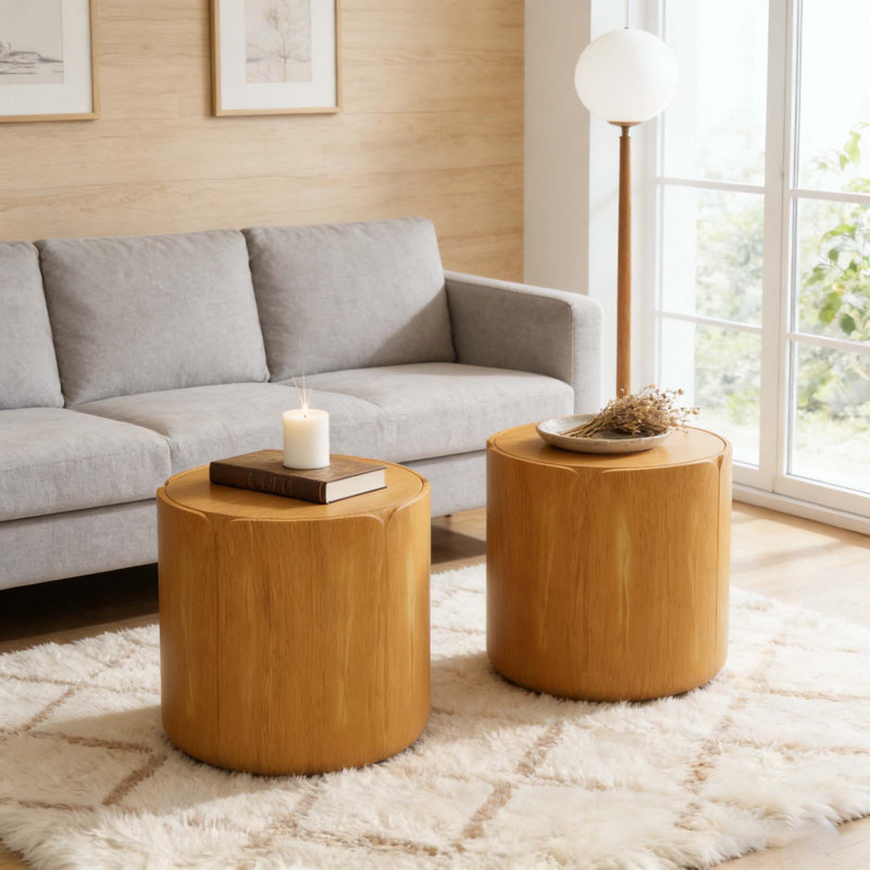 Ensemble de tables d'appoint 19,29 po H, Naturel