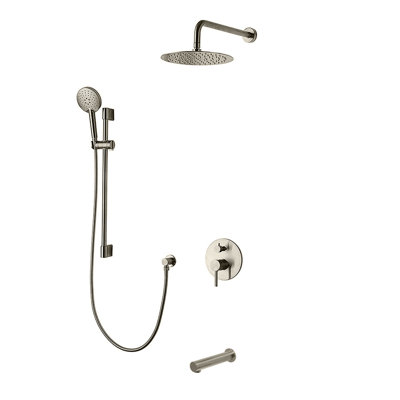 Système de douche complet à 3 voies avec tête de douche murale 10 "Louth