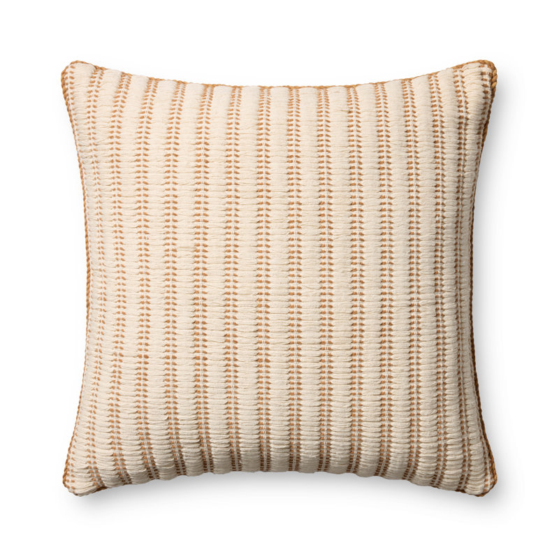 Coussin décoratif Amber Lewis x Loloi Callahan, Polyester, Naturel / ambre