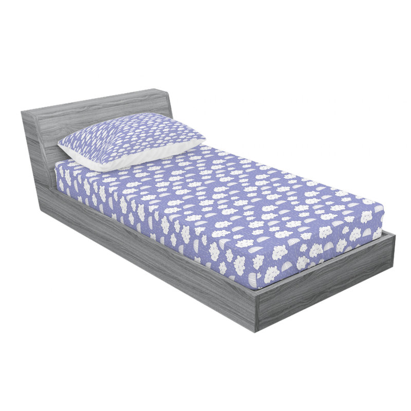 Microfiber Sheet Set, Twin Sheet Set with Fitted Sheet
