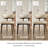 Modern Fully Assembled Dining Chairs Set of 2, White Faux Leather with Black Solid Wood Legs-911210504-920054650